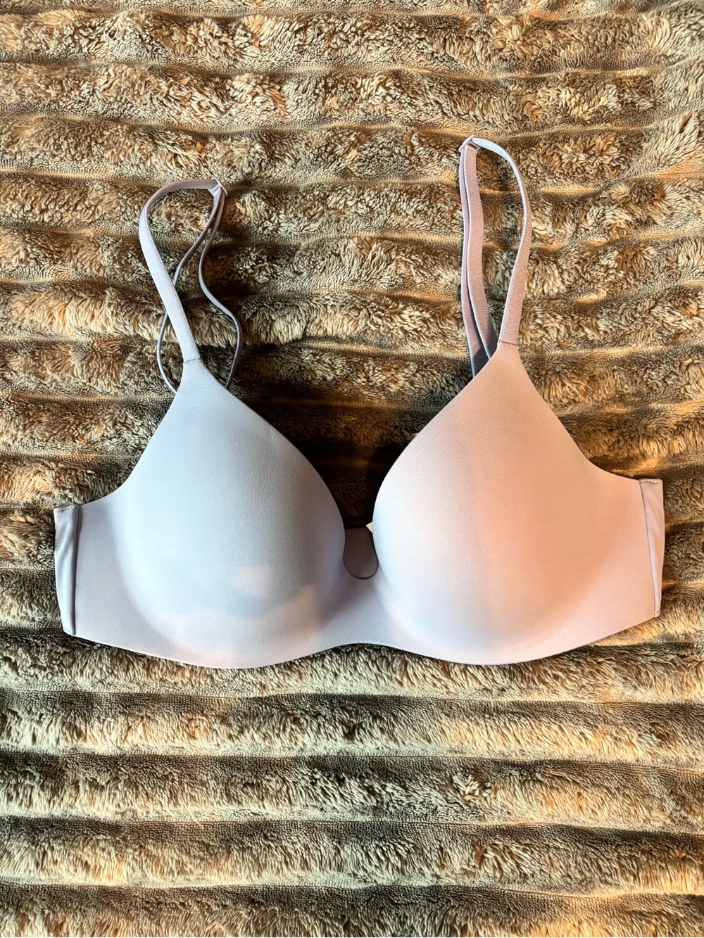 VS Body By Victoria Lined Demi Bra 32C Light Lavender Blue